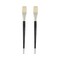 Creative Mark Pro Stroke Premium White Chungking Hog Bristle Artist Paint Brush - Flat - Natural Bristle Brush w/ Great Control Suitable for Oils, Watercolors, Acrylics, Alkyds, Caseins